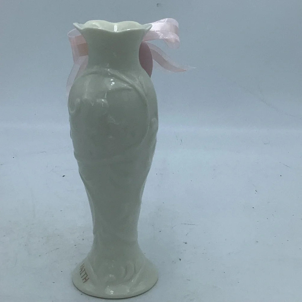 Lenox Faith Gift of Knowledge Embossed Bud Vase